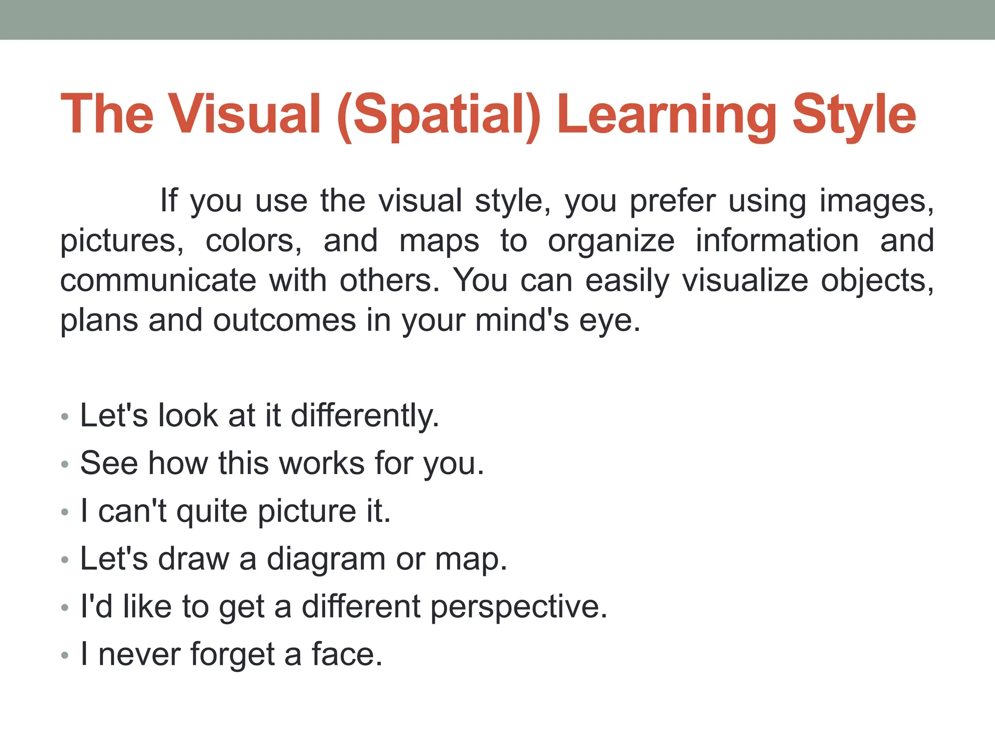 The Learning Style PowerPoint presentations | PPTX