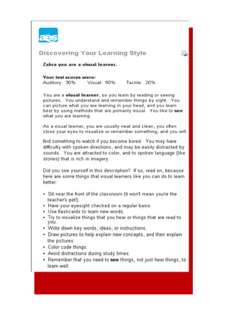 Learning style 3