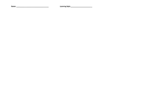 Learning style inventory | DOCX