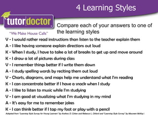 I like having someone explain directions out loud