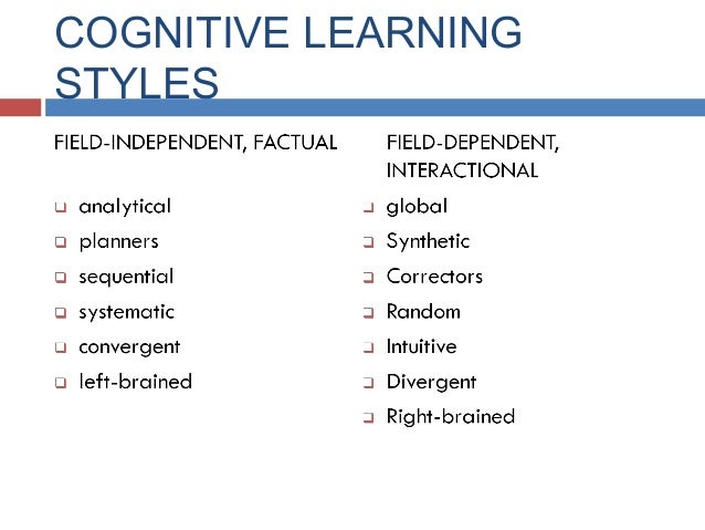 cognitive learning