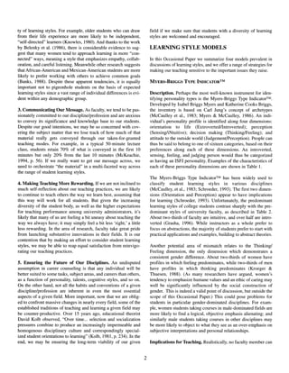 Learning styles | PDF