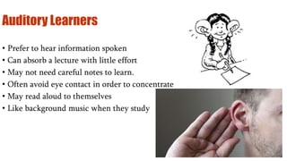 Learning styles, VAK /VARK Model, 4 types of learning styles, Neil ...