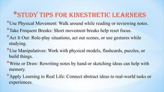 Comprehensive Guide to Learning Styles and Effective Study Techniques ...