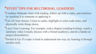 Comprehensive Guide to Learning Styles and Effective Study Techniques ...