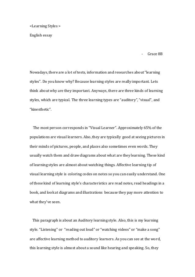 Dissertation on learning style