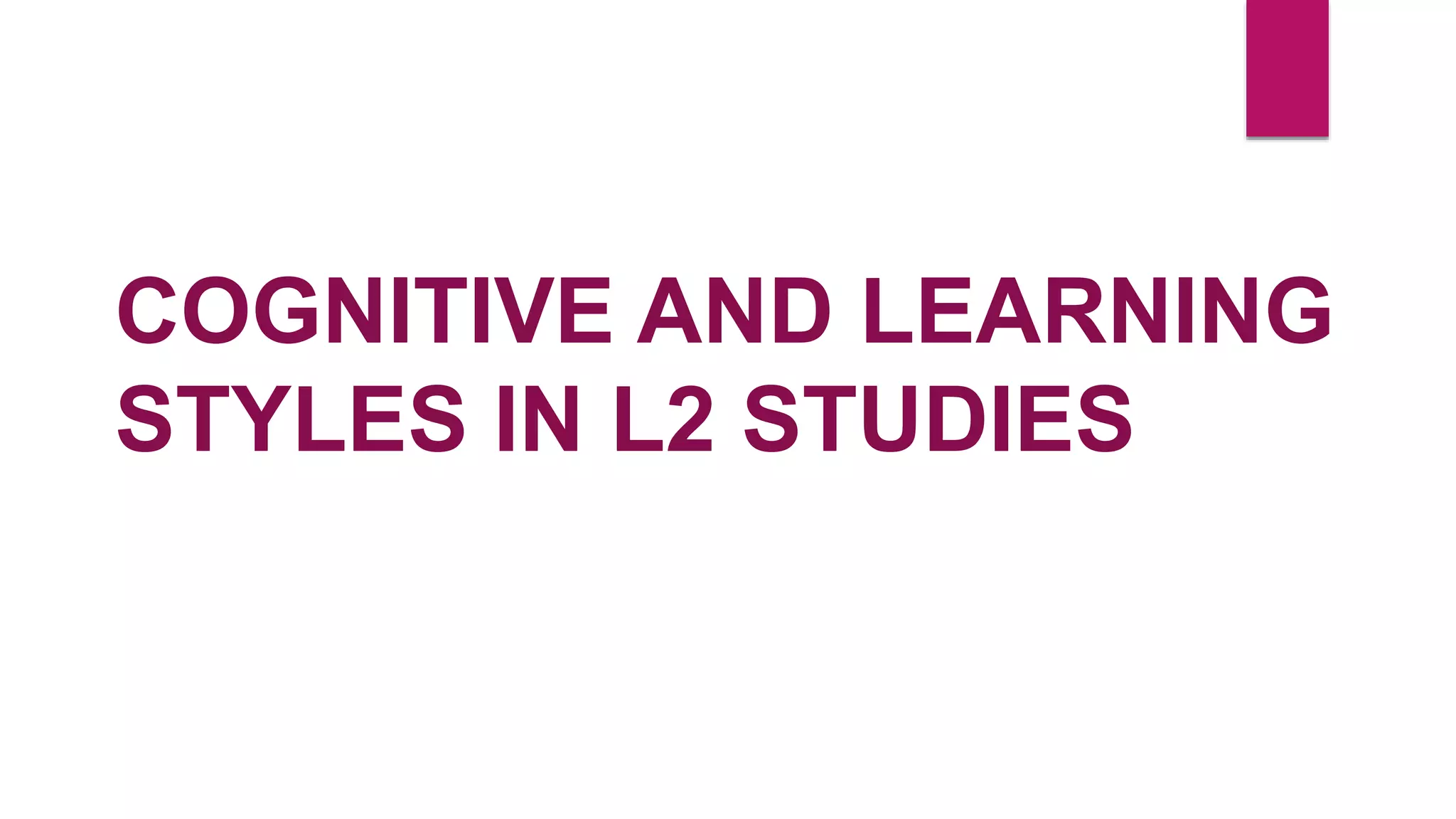 Learning Styles Pptx