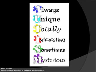 Learning styles of Individuals with Autism - Autism Awareness Month ...