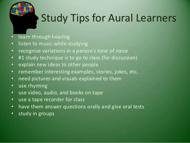 aural learner aural learner
