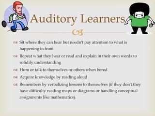 Learning styles presentation | PPTX