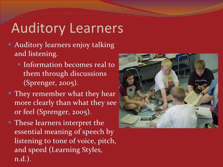 websters definition of auditory learner websters definition of auditory learner