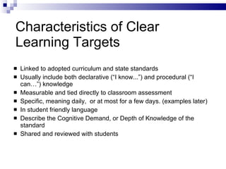Learning Targets | PPT