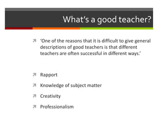 Learning teaching becoming a better teacher every day | PPTX