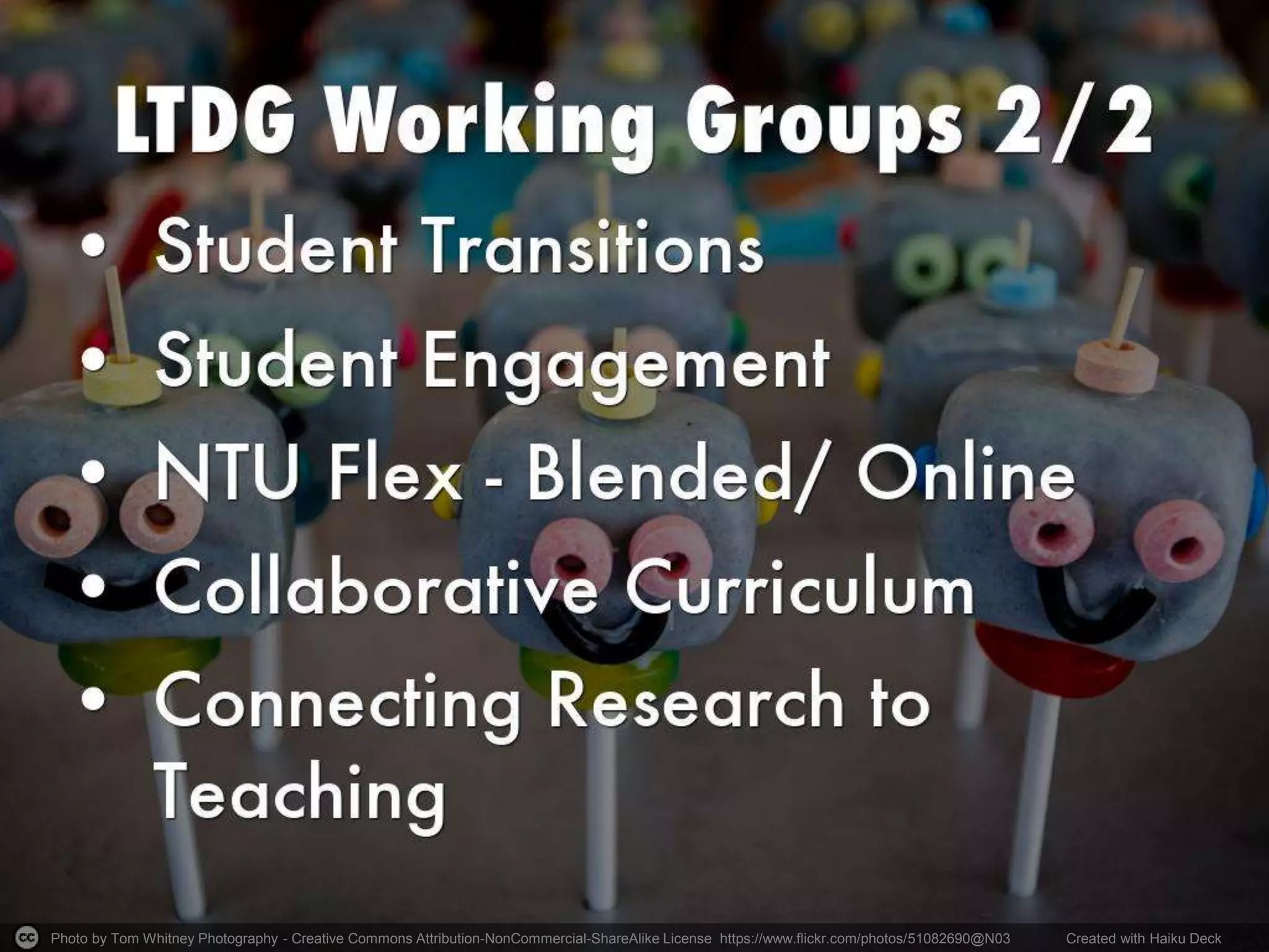 Photo by Tom Whitney Photography - Creative Commons Attribution-NonCommercial-ShareAlike License https://www.flickr.com/photos/51082690@N03 Created with Haiku Deck
 