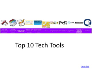 Top 10 Tech Tools

                    Learning
 