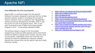 #ossummit #lfelc
Apache NiFi
●
●
●
●
●
●
●
●
 