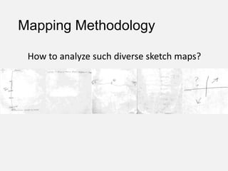 Mapping Methodology
How to analyze such diverse sketch maps?
 