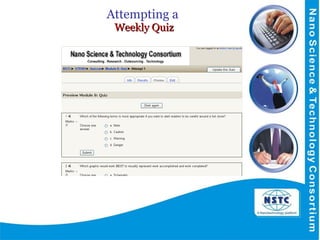 Attempting a  Weekly Quiz 