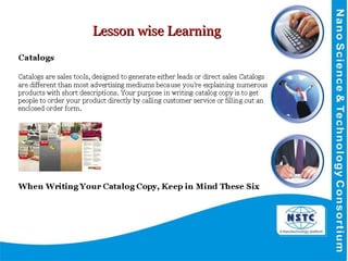 Lesson wise Learning 