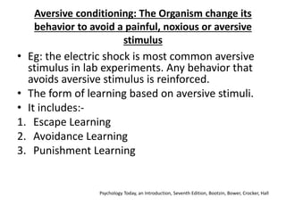 Aversive Learning learning theories-1.pptx