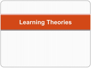 Learning theories | PPTX