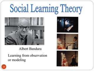 1199 
Albert Bandura 
Learning from observation 
or modeling 
 