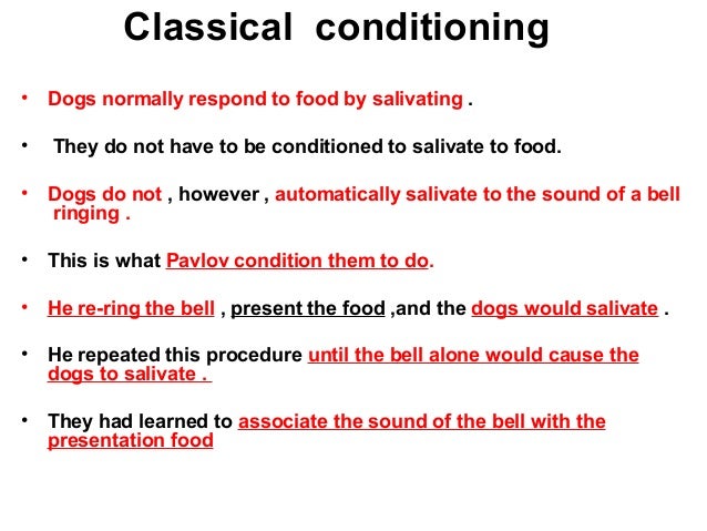 pavlov classical conditioning theory pavlov classical conditioning theory