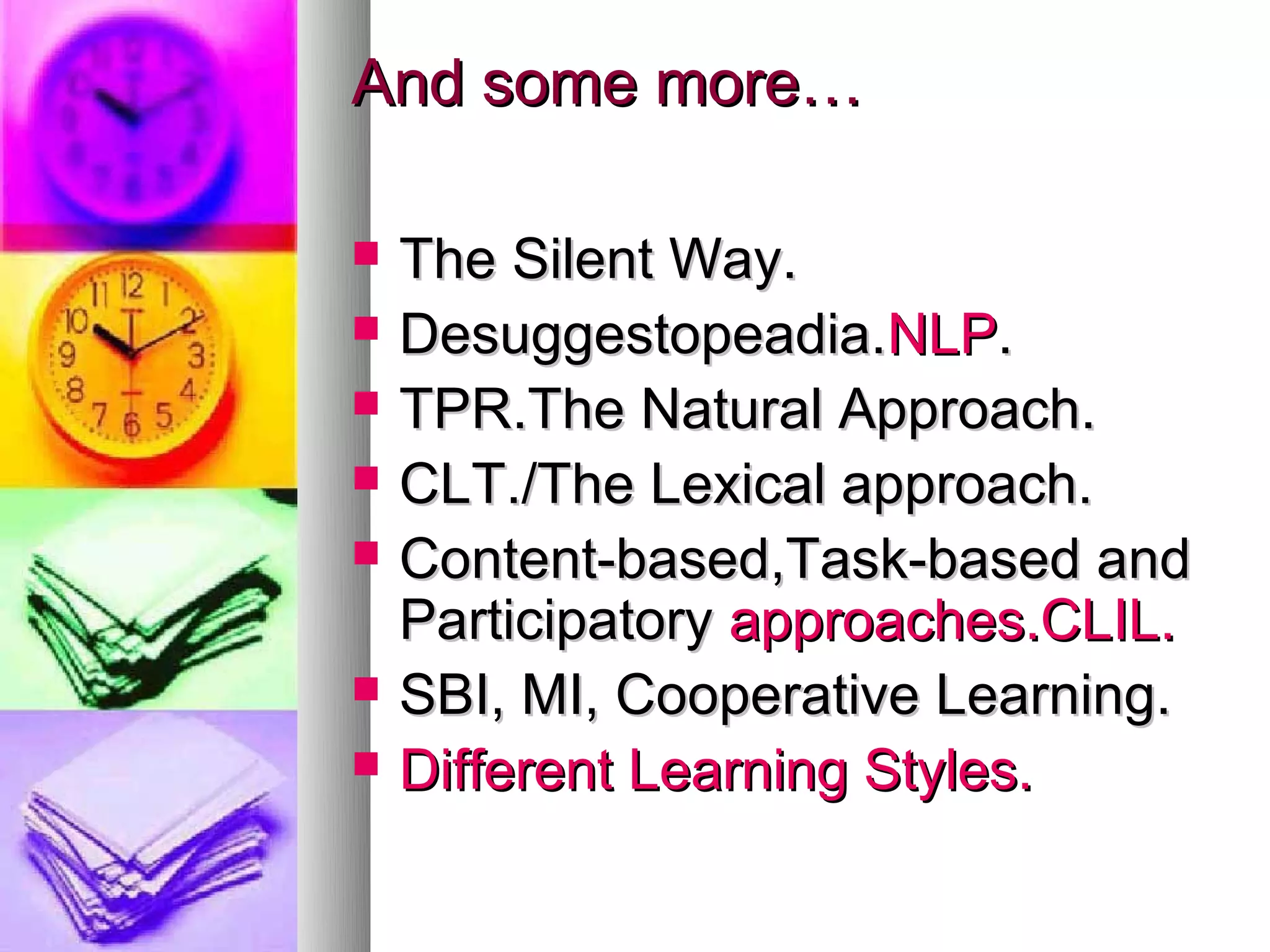 Learning theories and approaches | PPT