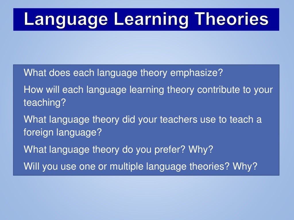 Learning Language Theories
