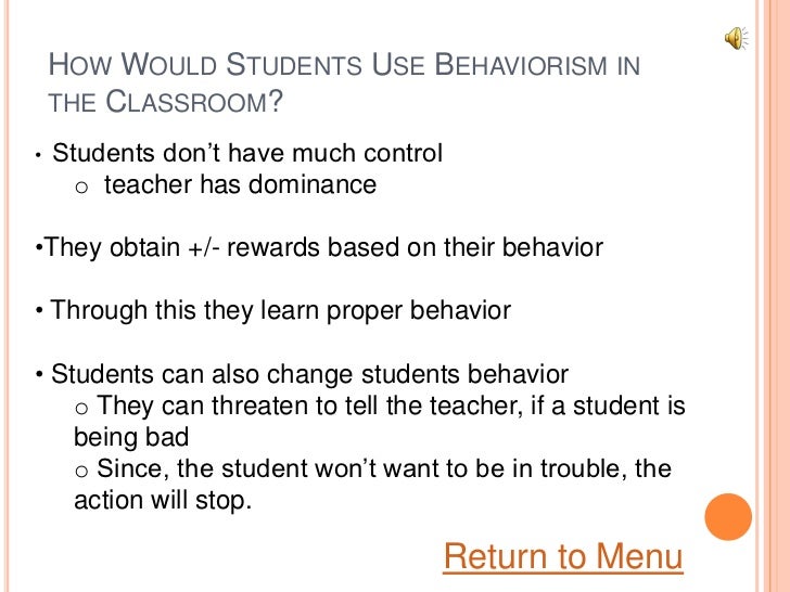 behaviorism theory