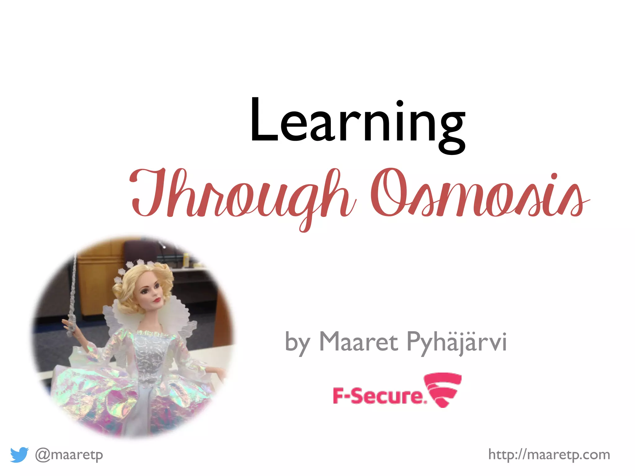 Agiletd learning through osmosis ppt