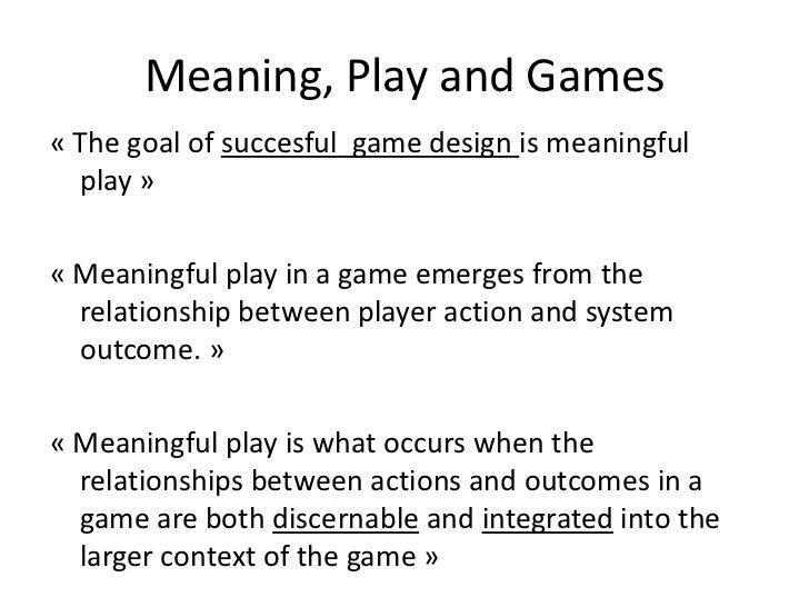 Learning through Play