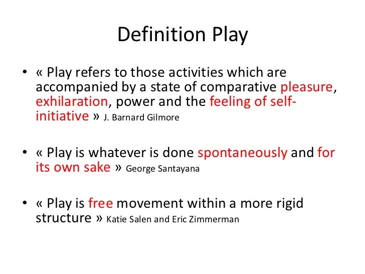 Learning through Play