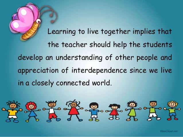 learning to live together essay Learning to live together in peace and harmony (1998 - unesco. learning to live together essay Learning to live together in peace and harmony (1998 - unesco.