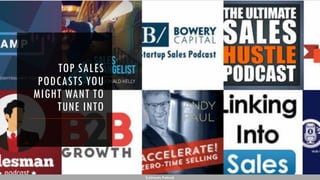 TOP SALES
PODCASTS YOU
MIGHT WANT TO
TUNE INTO
Subhendu Pattnaik
 
