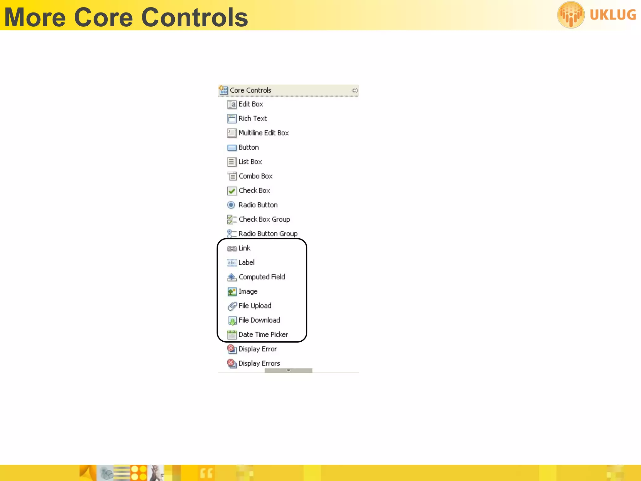 More Core Controls
 