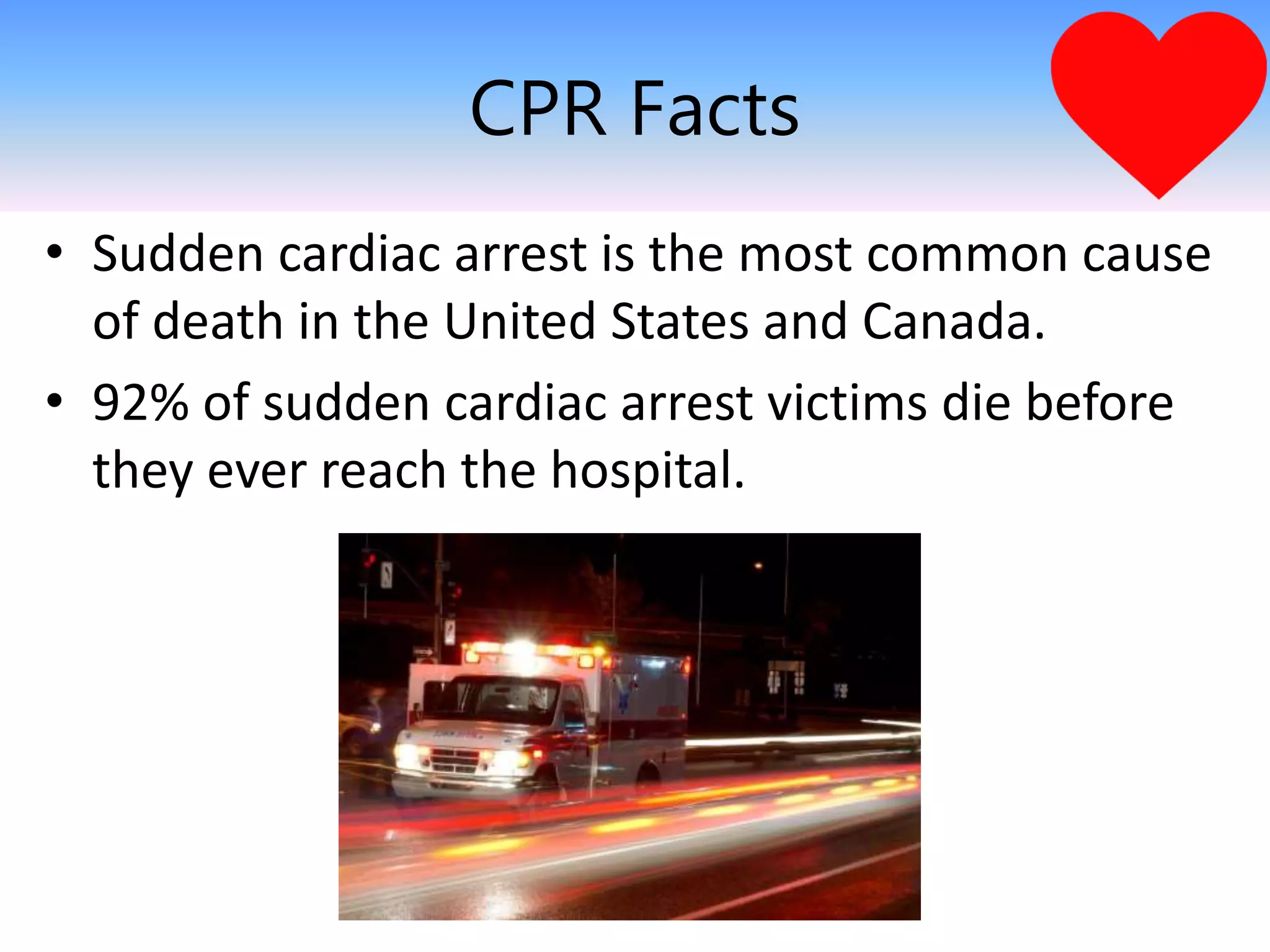 Learning to save a life why cpr is important ppt