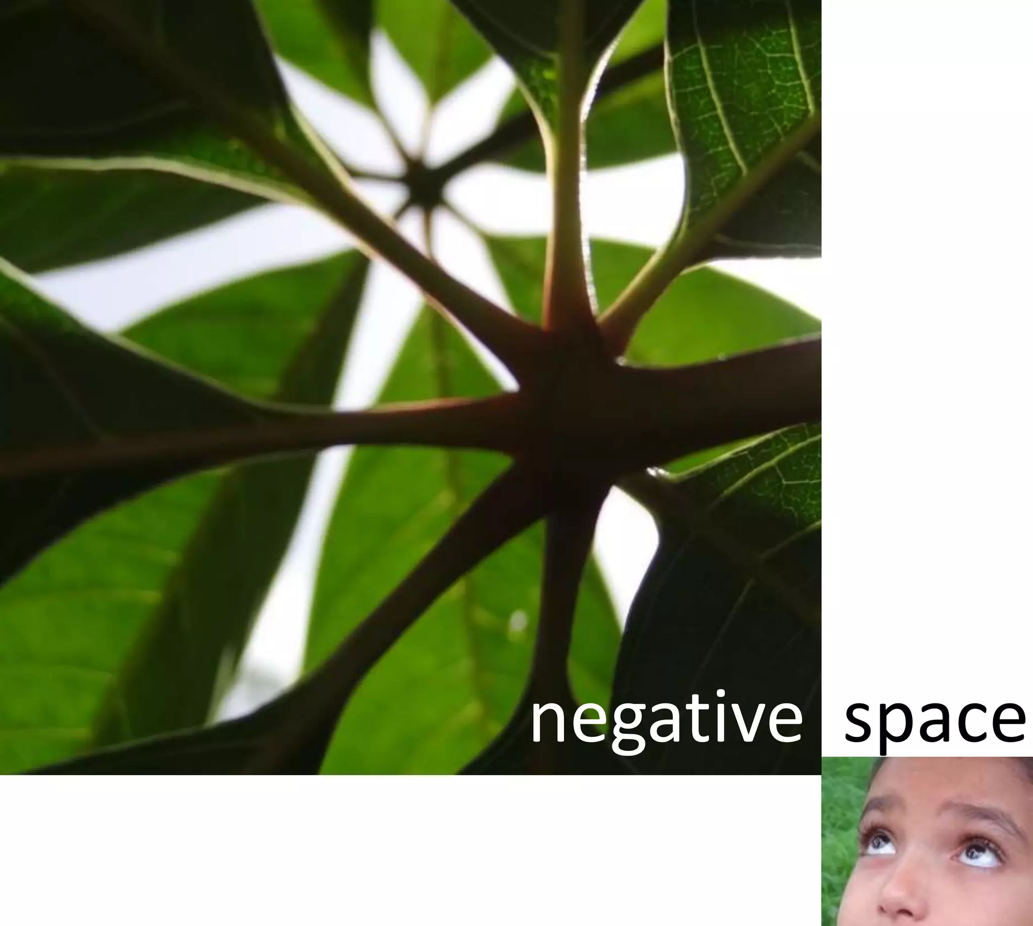 negative space
 