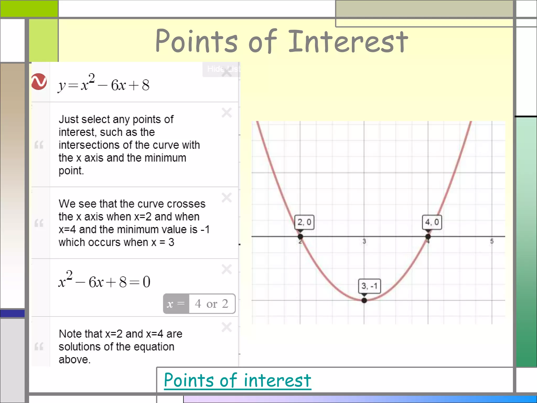 Points of Interest
Points of interest
 