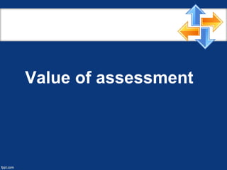 Value of assessment
 