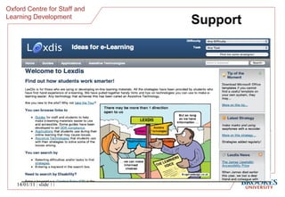 Support 14/01/11   |  slide  