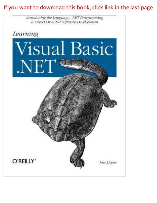 Learning visual basic .net 1st edition pdf ebook full free