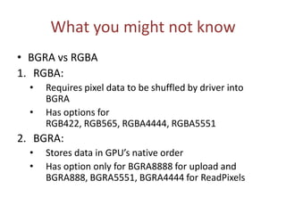 TEXTURE DATA
RECOMMENDATIONS
 