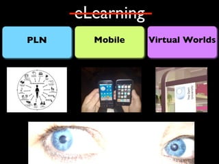 eLearning
PLN     Mobile    Virtual Worlds
 