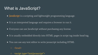 Learn JavaScript From Scratch | PPTX