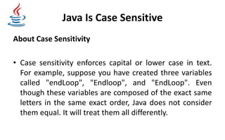 Learn java theory presentation | PPTX