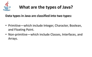 Learn java theory presentation | PPTX