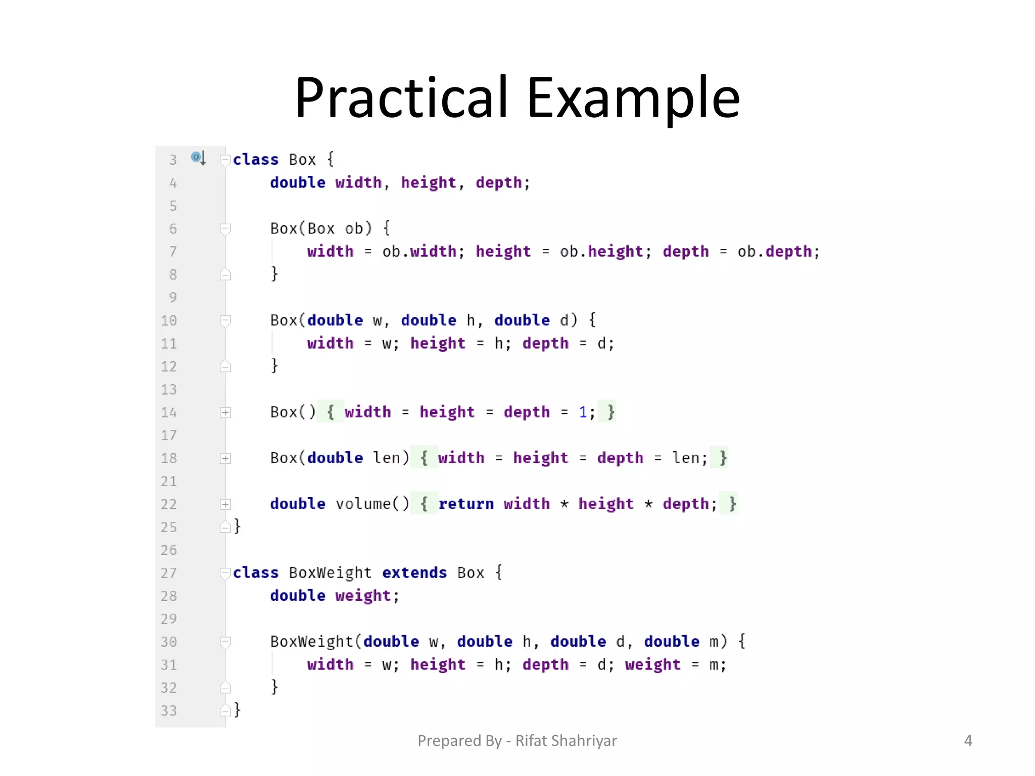 Practical Example
4Prepared By - Rifat Shahriyar
 