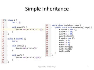Simple Inheritance
3Prepared By - Rifat Shahriyar
 