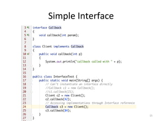 Simple	Interface		
15	
 